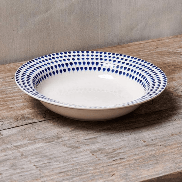 Nkuku Indigo Drop Pasta Bowl