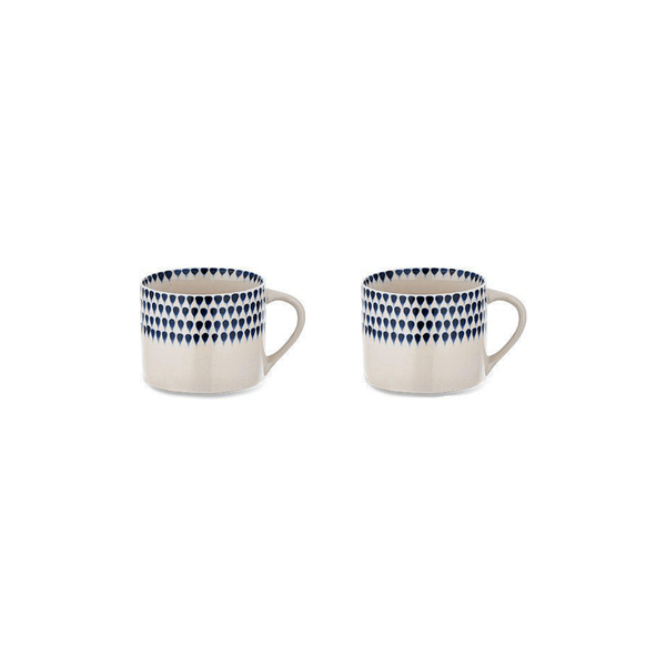 Nkuku Indigo Drop Small Mug (Set of 2)