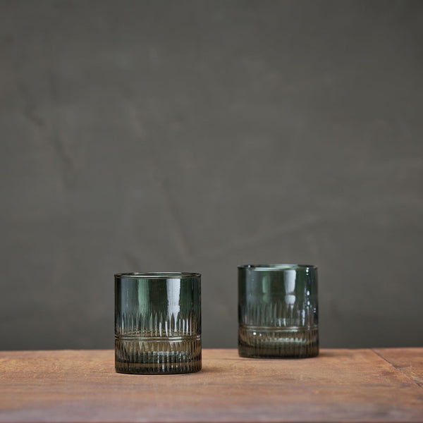 Nkuku Mila Dark Emerald Tumbler Set Of 4