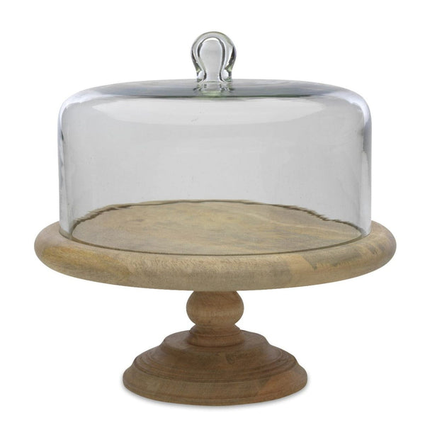 Nkuku Recycled Glass Dome Cake Stand