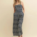 Nobody's Child Black and White Sleeveless Jumpsuit