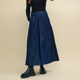 Nobody's Child Dark Denim Maxi Skirt