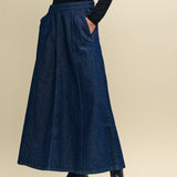 Nobody's Child Dark Denim Maxi Skirt