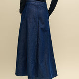 Nobody's Child Dark Denim Maxi Skirt