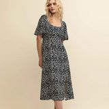 Nobody's Child Black and White Dee Dee Midi Dress