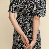 Nobody's Child Black and White Dee Dee Midi Dress