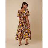nobody's Child Black Floral Nova Midi Dress