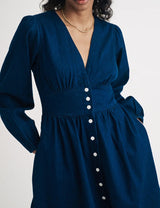 nobody's Child Dark Denim Long Sleeve Starlight Mini Dress