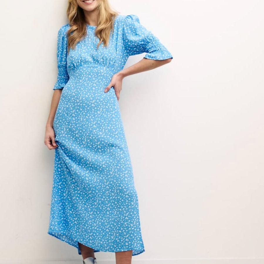 Nobody's Child Ditsy Blue Luna Midi Dress Nobody's Child Ditsy Blue Luna Midi Dress