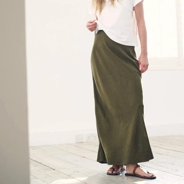 Long Khaki Skirt: Effortlessly Style Your Spring Wardrobe Today!插图2 Skirt