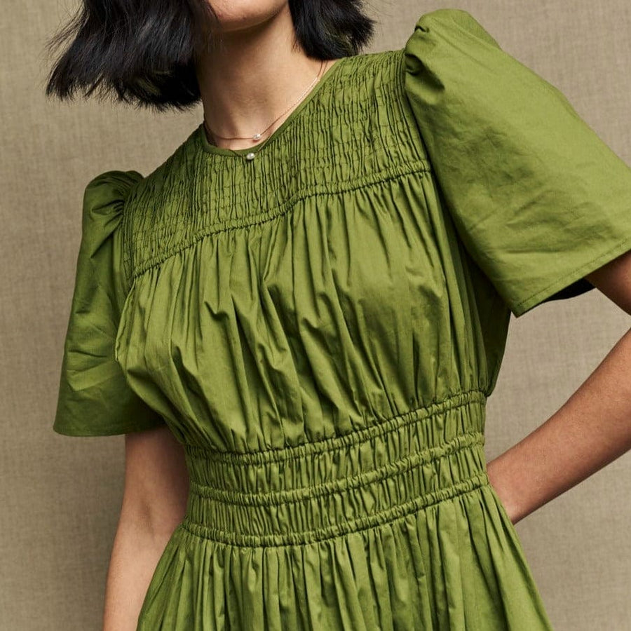 olive green natalia midi dress Nobody's Child Olive Green Natalia Midi Dress