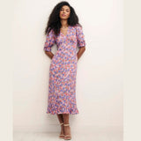 Nobody's Child Vintage Pink Floral Delilah Midi Dress
