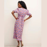 Nobody's Child Vintage Pink Floral Delilah Midi Dress