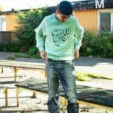 Nudie Jeans Palle Sweatshirt Take It Easy Turquoise