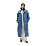 OBJECT Denim Trenchcoat In Blue