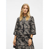 OBJECT Floral Jacket In Black