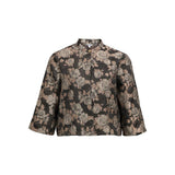 OBJECT Floral Jacket In Black