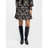 OBJECT  Floral Mini Skirt In Black