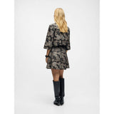 OBJECT  Floral Mini Skirt In Black