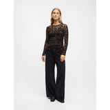 OBJECT Mesh Top In Seal Brown