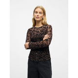 OBJECT Mesh Top In Seal Brown