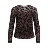 OBJECT Mesh Top In Seal Brown