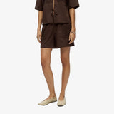 OBJECT OBJDIDDE Embroidered Shorts In Seal Brown