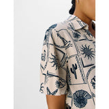 OBJECT OBJEMBER Printed Shirt In Sandshell