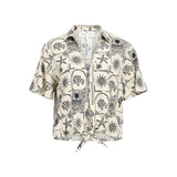 OBJECT OBJEMBER Printed Shirt In Sandshell