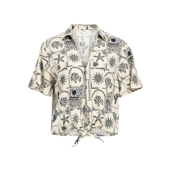 OBJECT OBJEMBER Printed Shirt In Sandshell