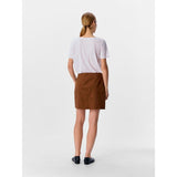 OBJECT OBJFENJA  Faux Suede Mini Skirt In Brown