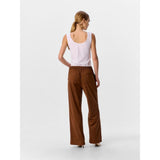 OBJECT OBJFENJA Faux Suede Trousers In Rawhide
