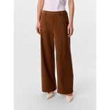OBJECT OBJFENJA Faux Suede Trousers In Rawhide