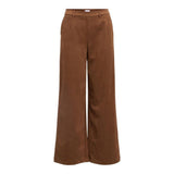OBJECT OBJFENJA Faux Suede Trousers In Rawhide