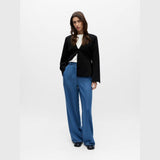 OBJECT OBJFRAME Loose trousers In Medium Blue Denim