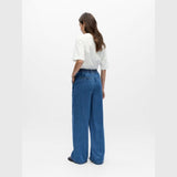 OBJECT OBJFRAME Loose trousers In Medium Blue Denim