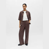 OBJECT OBJFRAME Loose Trousers In Seal Brown