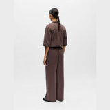 OBJECT OBJFRAME Loose Trousers In Seal Brown