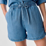 OBJECT OBJFRAME Relaxed Denim Shorts In Blue