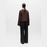 OBJECT OBJISLA Detailed Shirt In Seal Brown