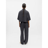 OBJECT OBJIVALO Barrel Fit Trousers In Grey
