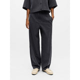 OBJECT OBJIVALO Barrel Fit Trousers In Grey