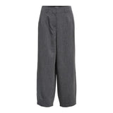 OBJECT OBJIVALO Barrel Fit Trousers In Grey