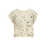 OBJECT OBJKRIST Knit Top In Beige
