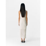 OBJECT OBJMILIKA Sleeveless Midi Dress In Cloud Dancer