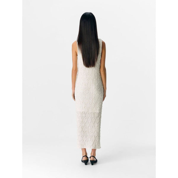 OBJECT OBJMILIKA Sleeveless Midi Dress In Cloud Dancer