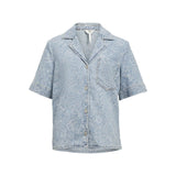 OBJECT OBJMIRWA Detailed Denim Shirt In Light Blue Denim