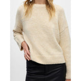 OBJECT OBJSAGGIA Knitted Pullover In Sandshell