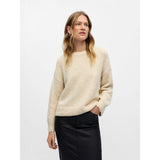 OBJECT OBJSAGGIA Knitted Pullover In Sandshell