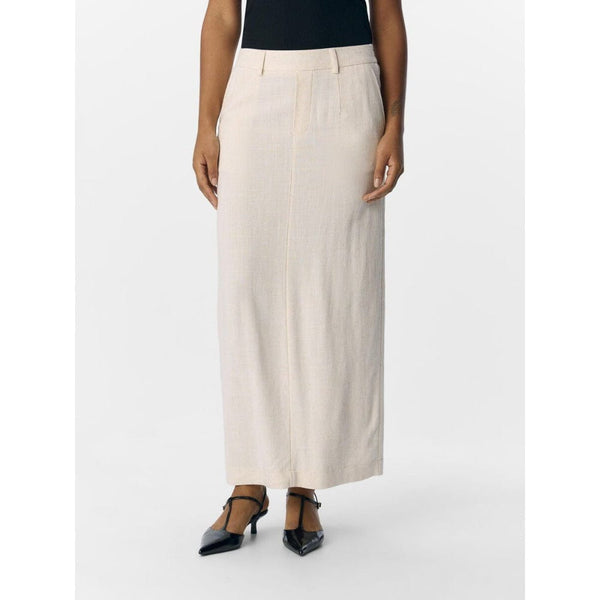 OBJECT OBJSANNE Linen Pencil Skirt In Sandshell